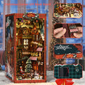 Christmas Street Corner book nook kit - festive street corner bookend, photo 3
