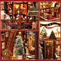 Christmas cabin bookend kit - festive cabin bookend for your bookshelf, photo 2