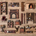 Time Bookstore miniature bookshelf model - miniature bookshop with LED lights and music, photo 3